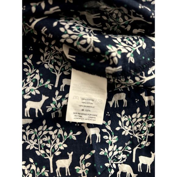 J Crew "A Night's Tale" Woodland Print  Blouse Size 6 - Picture 9 of 9